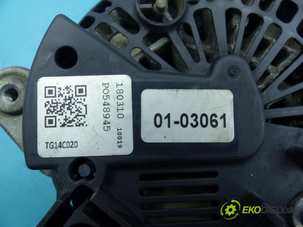 Vw Passat B8 2014 - 2.0 tdi 150 HP automatic 110 kW 1968 cm3 5- Alternator TG14C020 (Alternátory)