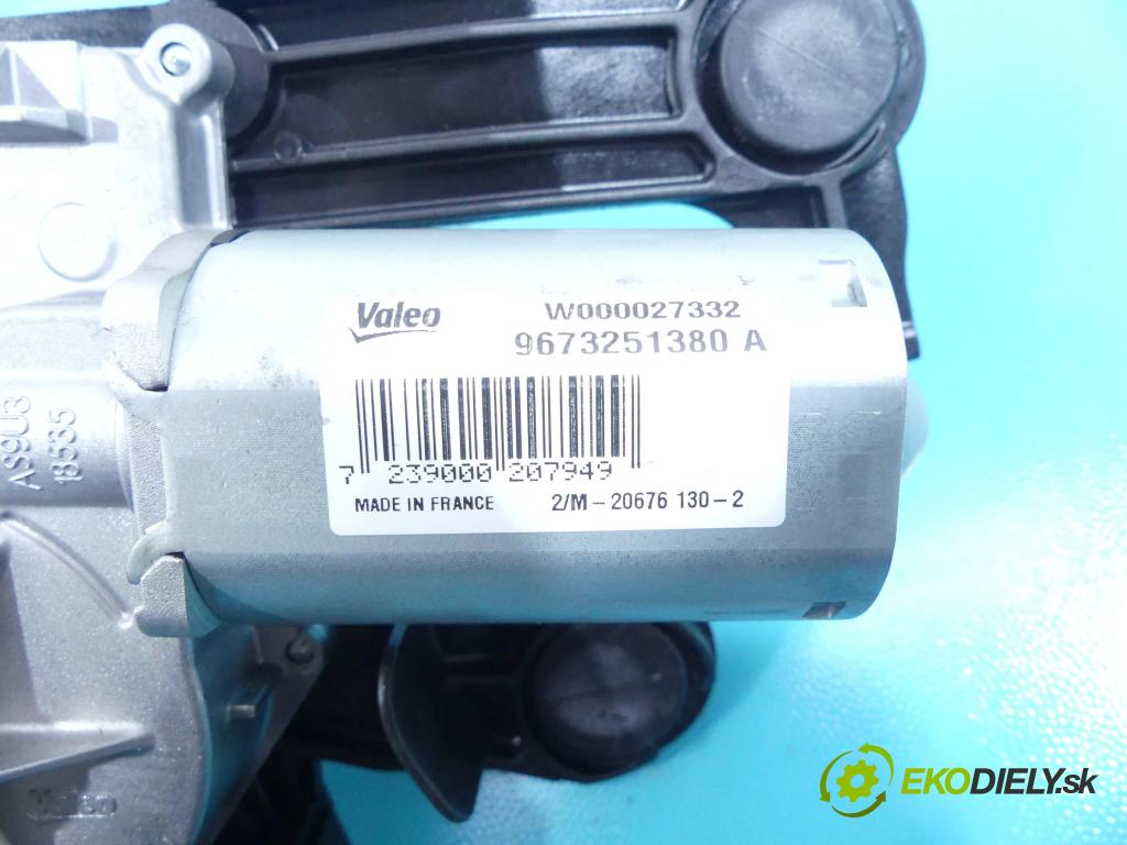 Peugeot 208 I 2012-2019 1.4 16v 95 HP manual 70 kW 1397 cm3 5- motor stieračov zadné 9673251380A