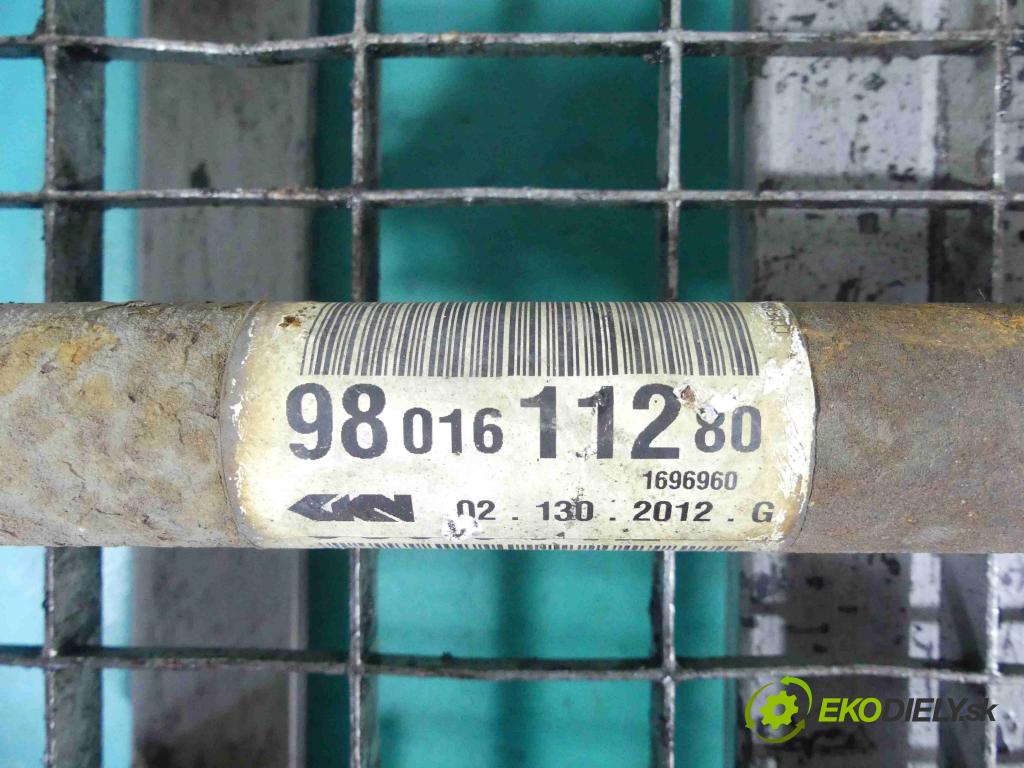 Peugeot 208 I 2012-2019 1.4 16v 95 HP manual 70 kW 1397 cm3 5- poloos pravé 9801611280 (Poloosy)