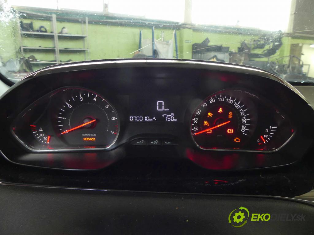 Peugeot 208 I 2012-2019 1.4 16v 95 HP manual 70 kW 1397 cm3 5- prístrojovka/ budíky 9673777580G (Prístrojové dosky, displeje)