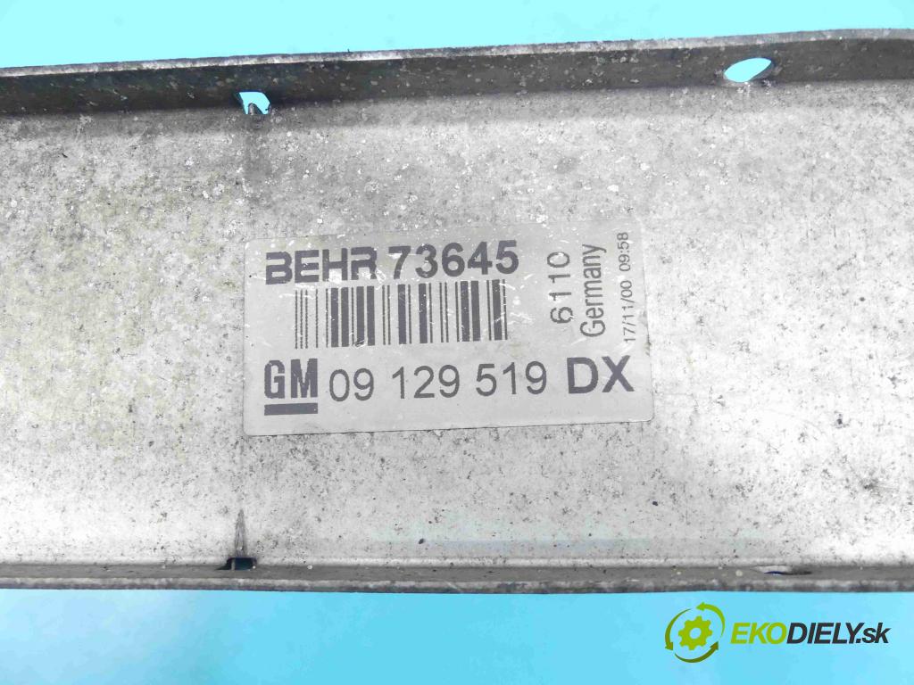 Opel Zafira A 1999-2005 2.0 DTI 101 hp manual 74 kW 1995 cm3 5- Intercooler 09129519DX (Chladiče nasávaného vzduchu (intercoolery))
