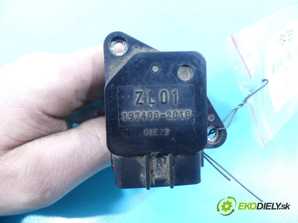 Mazda Premacy 2.0 ditd 101 HP manual 74 kW 1998 cm3 5- průtokoměr: 197400-2010 (Váhy vzduchu)