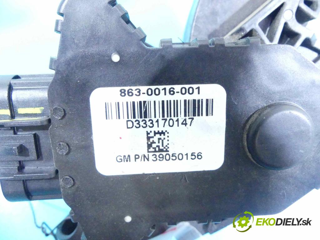 Opel Meriva B 2010-2017 1.4 T 120 HP manual 88 kW 1364 cm3 5- pedále 39050156 (Pedále)