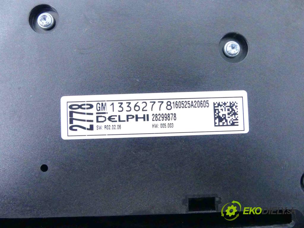 Opel Meriva B 2010-2017 1.4 T 120 hp manual 88 kW 1364 cm3 5- palubní deska panel topení 13435154