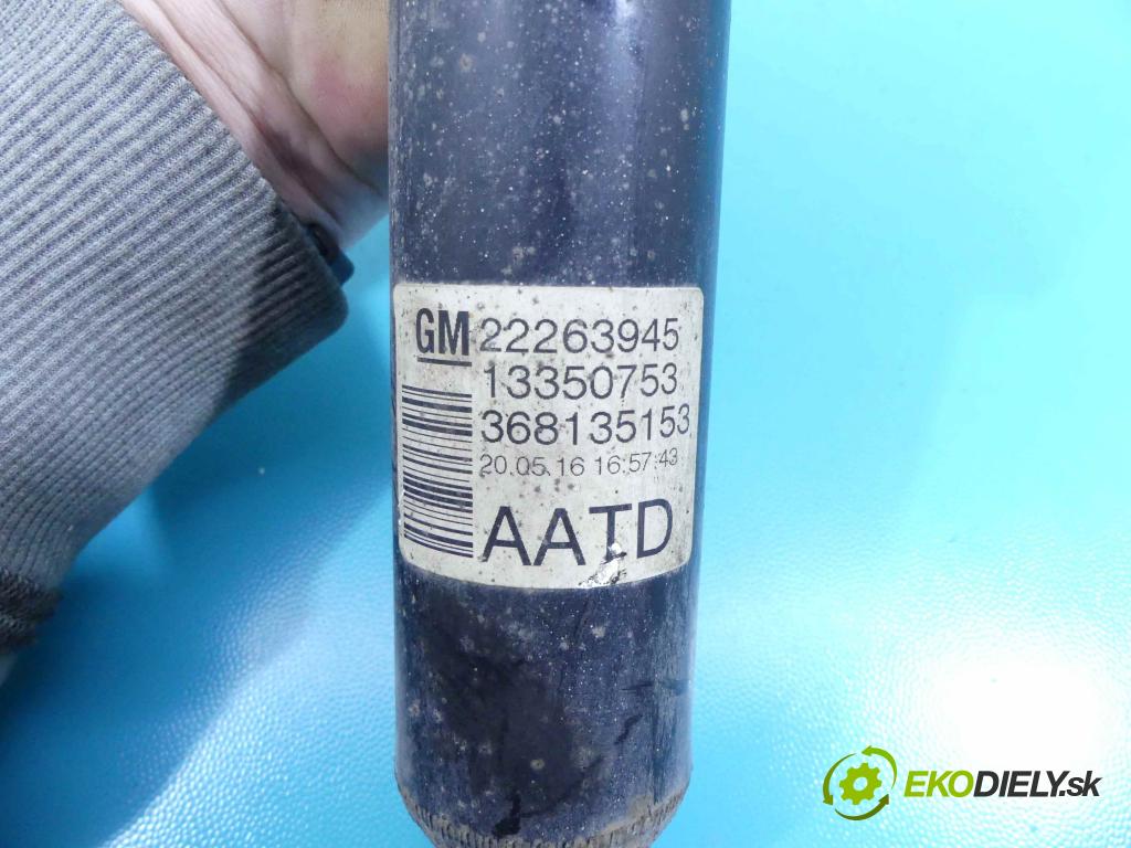 Opel Meriva B 2010-2017 1.4 T 120 hp manual 88 kW 1364 cm3 5- tlumič zadní pravý 22263945