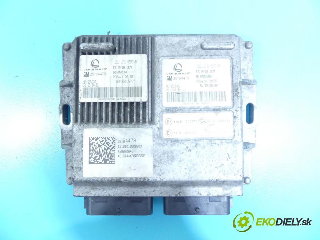 Opel Meriva B 2010-2017 1.4 T 120 HP manual 88 kW 1364 cm3 5- modul riadiaca jednotka 25194479 (Ostatné)