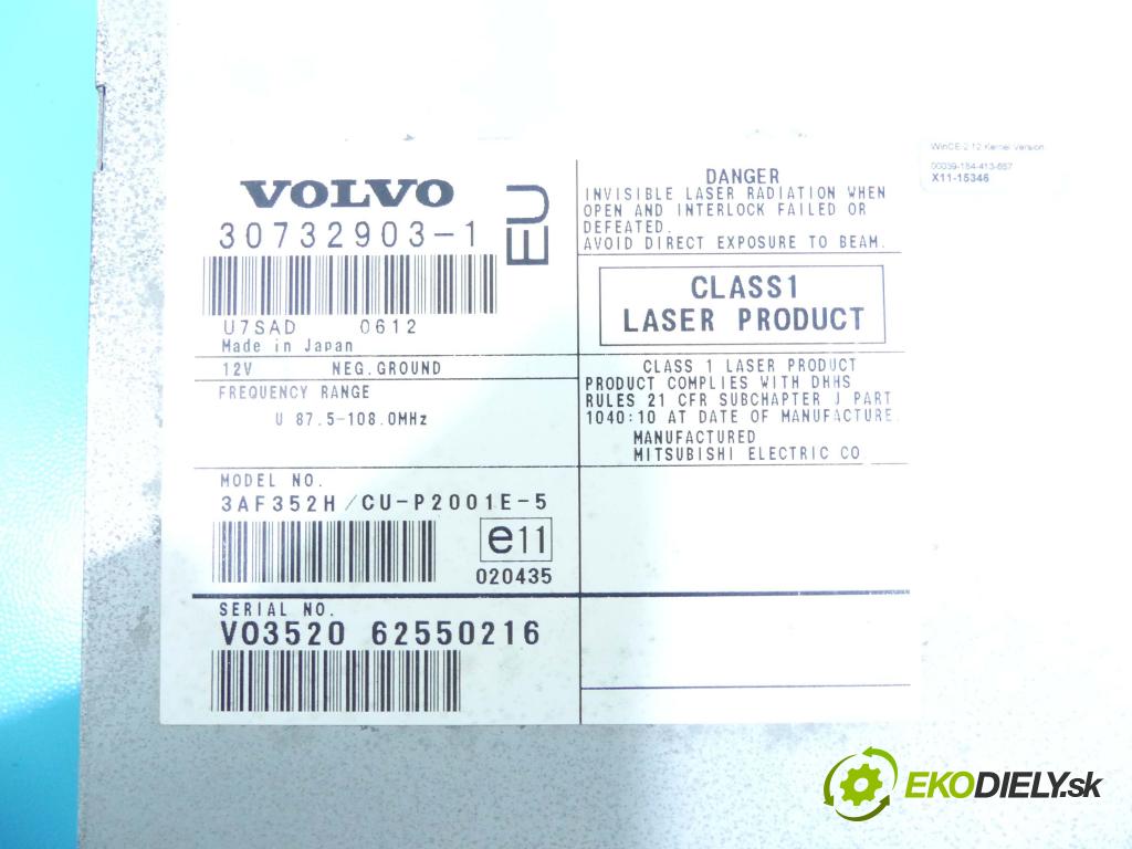 Volvo XC70 I 2000-2007 2.4 D5 185 hp automatic 136 kW 2400 cm3 5- Navigace: 30732903-1 (GPS navigace)