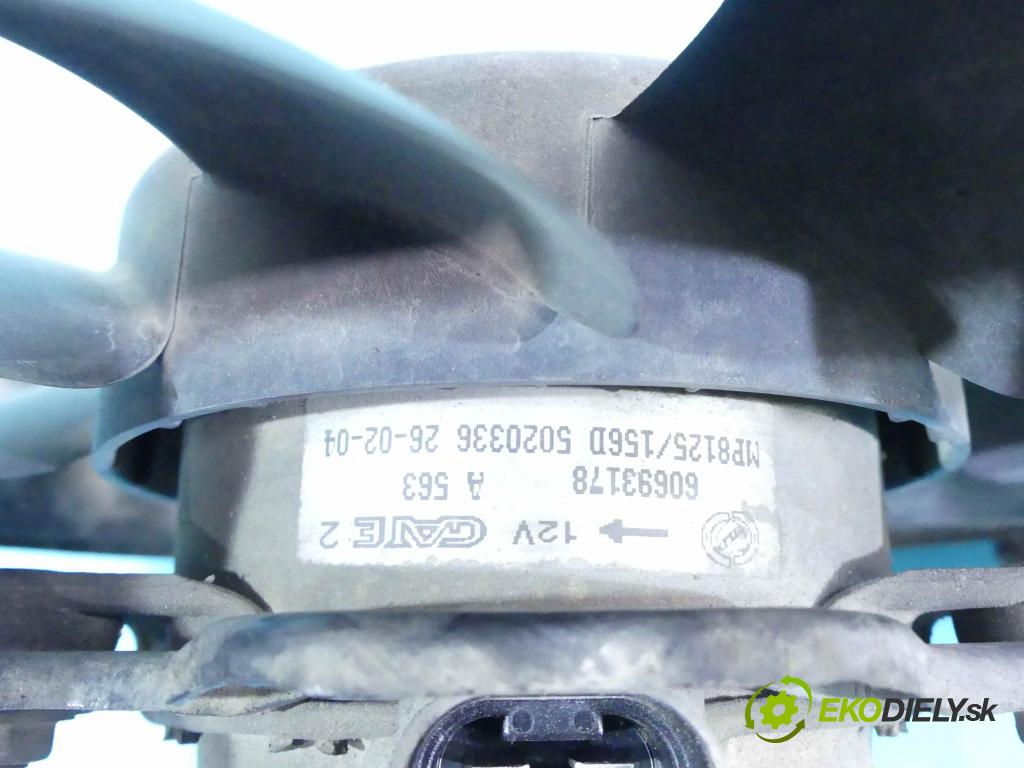 Alfa romeo 156 1.9 JTD 140 HP manual 103 kW 1910 cm3 5- Ventilátor chladiča 60693178