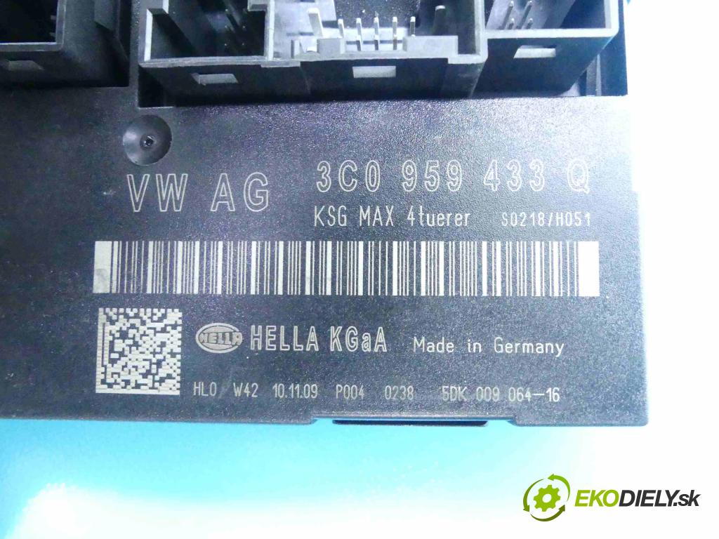 Vw Passat B6 2005-2010 2.0 TFSI 200 HP  147 kW 2000 cm3 4- modul riadiaca jednotka 3C0959433Q (Ostatné)