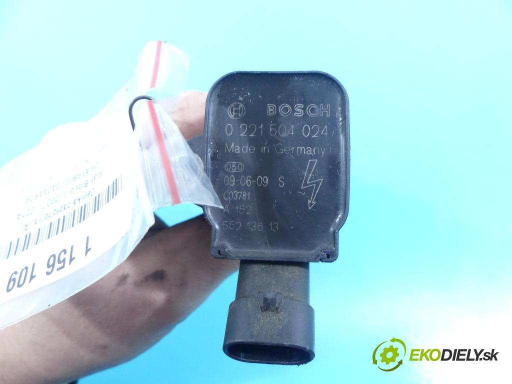 Fiat Bravo II 2007-2014 1.4 T 120 HP manual 88 kW 1368 cm3 5- cievka zapaľovacia 0221504024 (Zapaľovacie cievky, moduly)