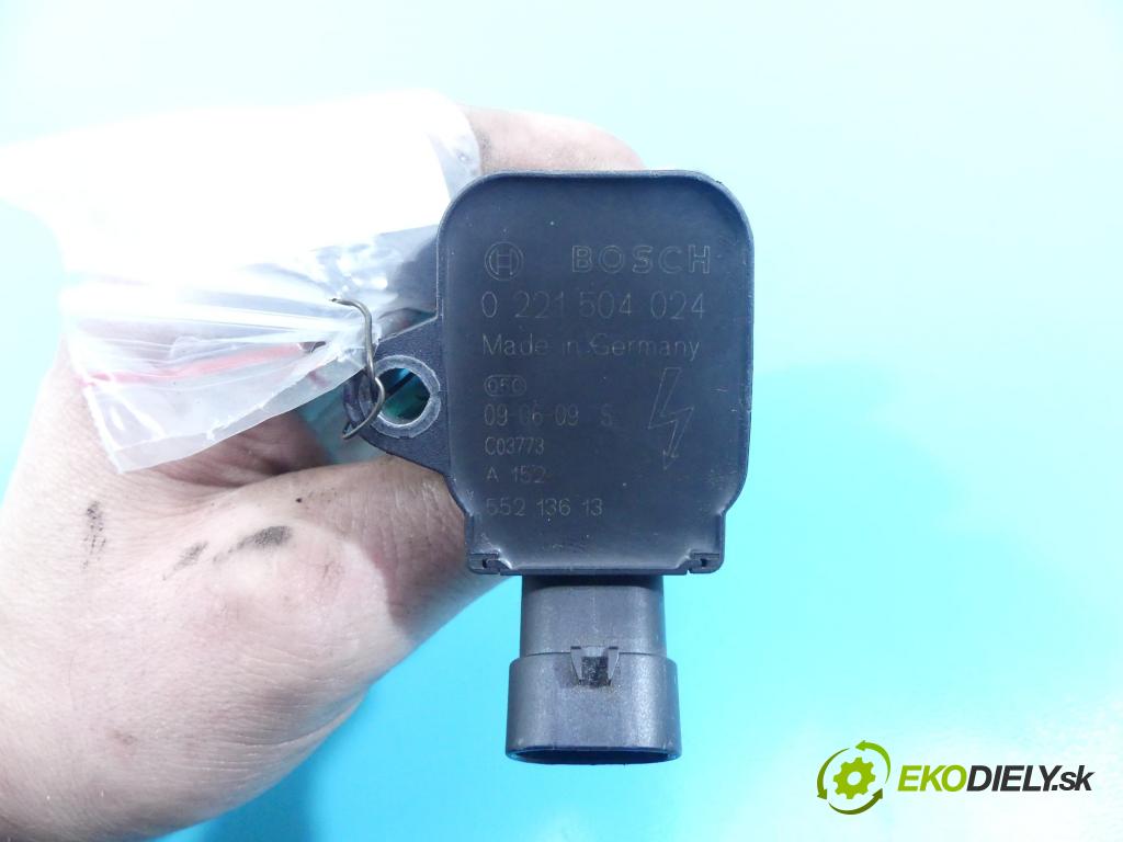 Fiat Bravo II 2007-2014 1.4 T 120 HP manual 88 kW 1368 cm3 5- cievka zapaľovacia 0221504024 (Zapaľovacie cievky, moduly)