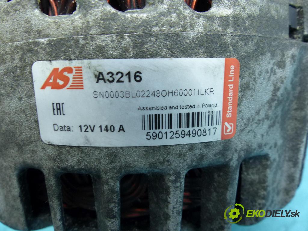 Vw Transporter T5 2003-2015 2.0 TDI 102 HP manual 75 kW 1968 cm3 5- Alternator  (Alternátory)