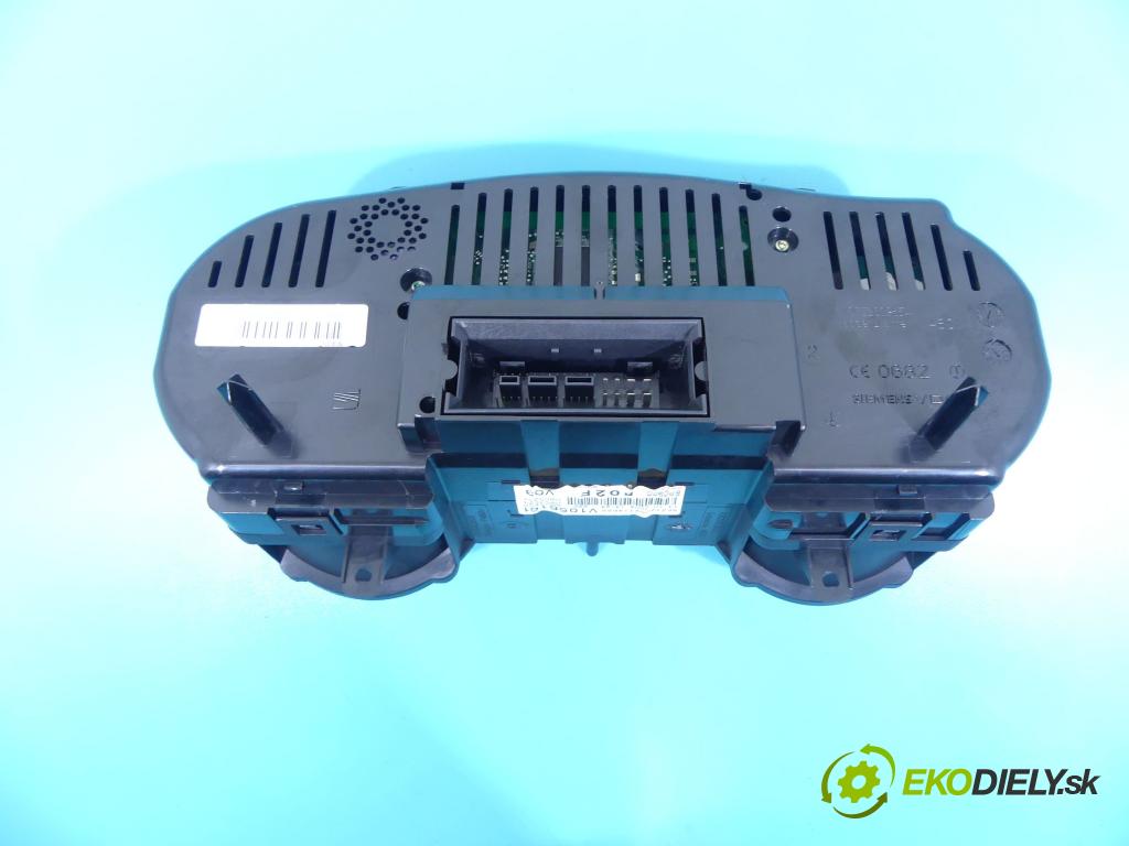 Seat Toledo III 2004-2009 1.6 MPi: 102 HP manual 75 kW 1595 cm3 5- prístrojovka/ budíky 5P0920802F (Prístrojové dosky, displeje)