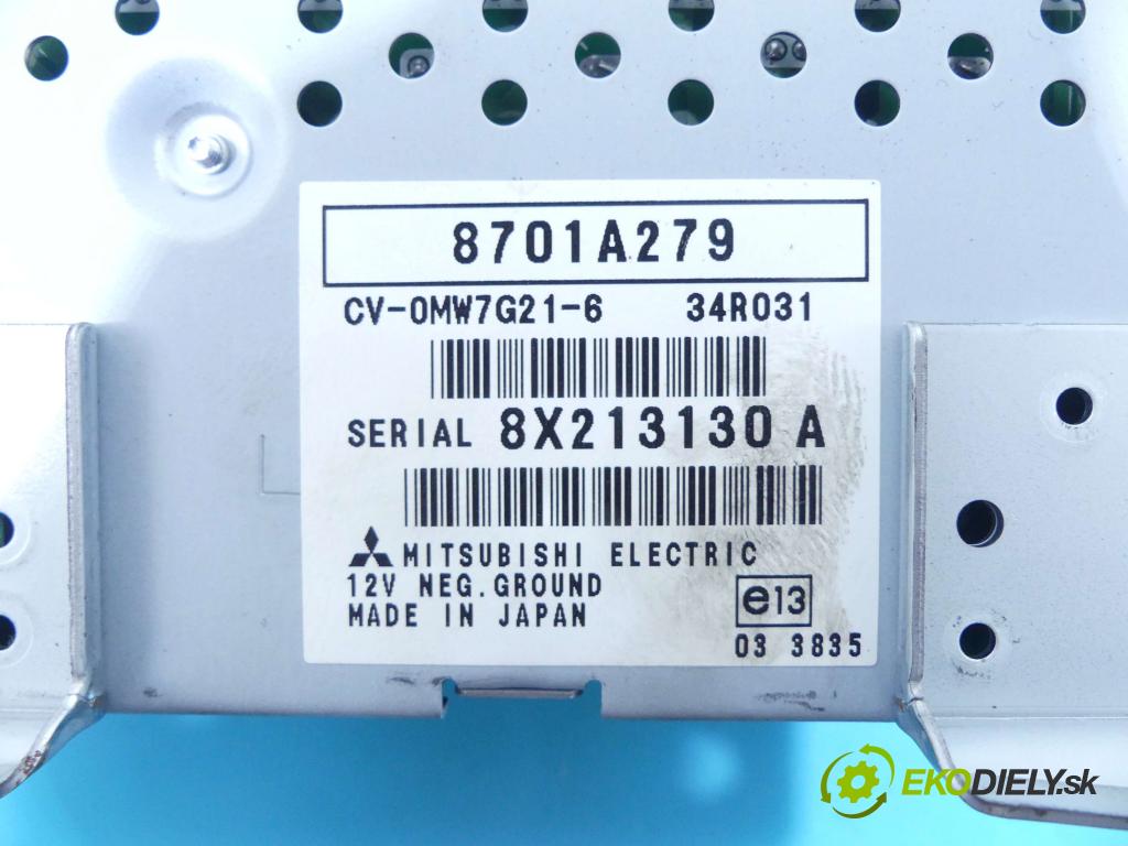 Mitsubishi Lancer VIII 2007-2016 1.8 16V 143 HP manual 105 kW 1798 cm3 5- Zesilovač: 8701A279 (Zosilňovače)