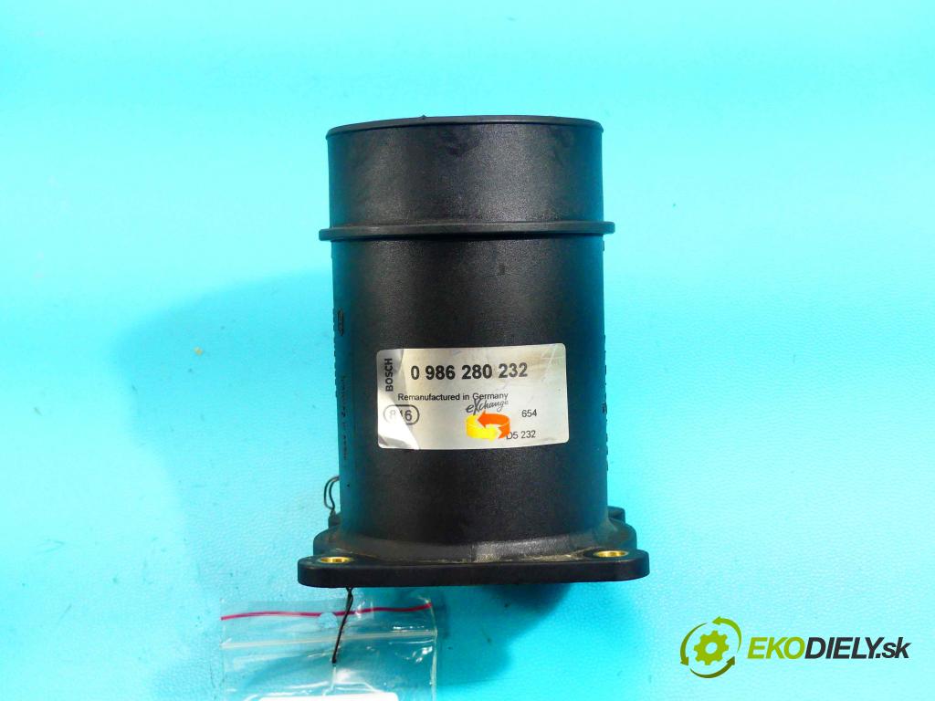 Nissan Almera N16 2000-2006 1.5 16v 90 HP manual 66 kW 1498 cm3 5- průtokoměr: 0986280232 (Váhy vzduchu)