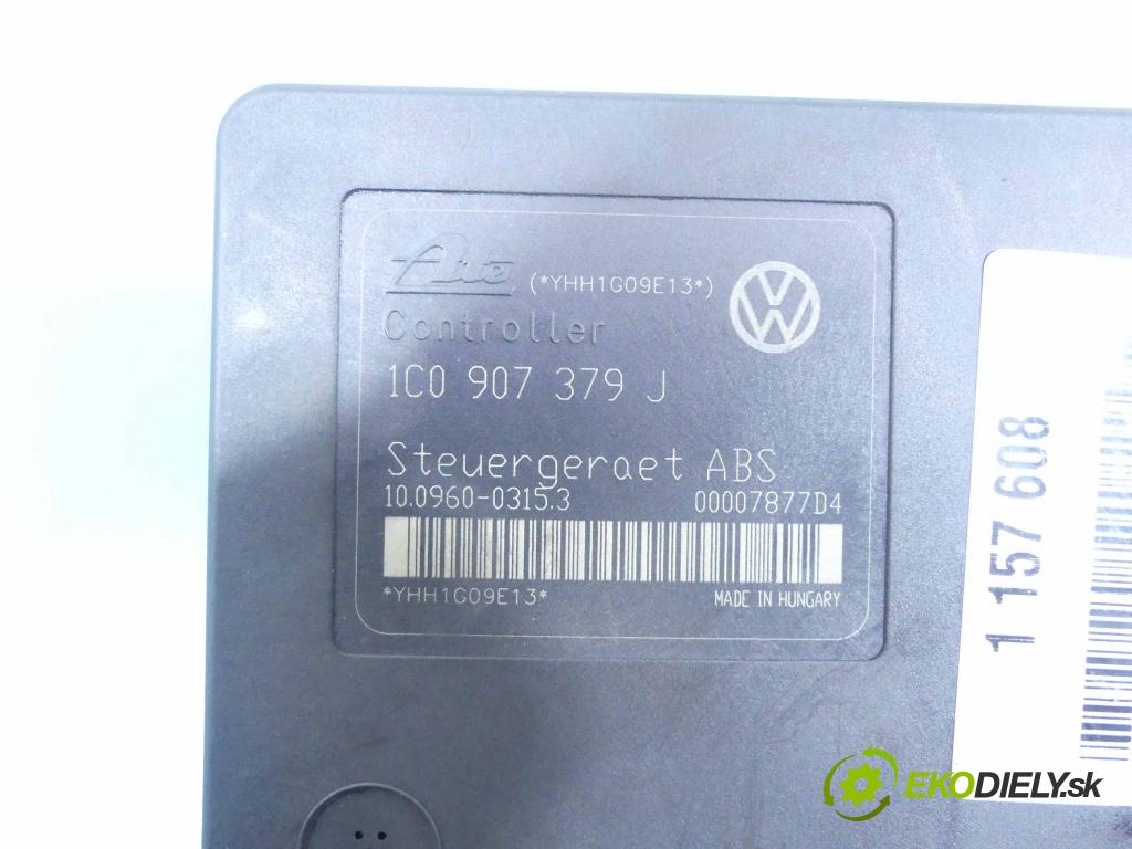 Skoda Octavia I 1996-2010 1.4 SR 75 HP manual 55 kW 1399 cm3 5- čerpadlo abs 1J0614117F (Pumpy ABS)