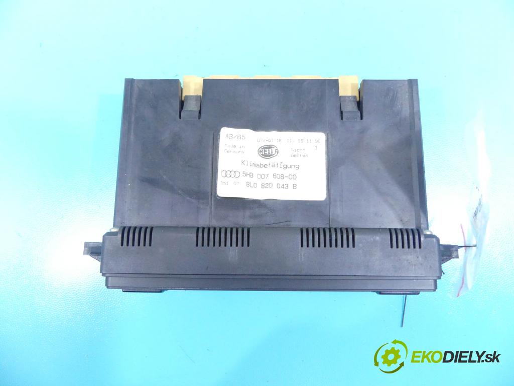 Audi A3 8L 1996-2003 1.6 SR 101 HP manual 74 kW 1595 cm3 3- panel kúrenia 8L0820043B