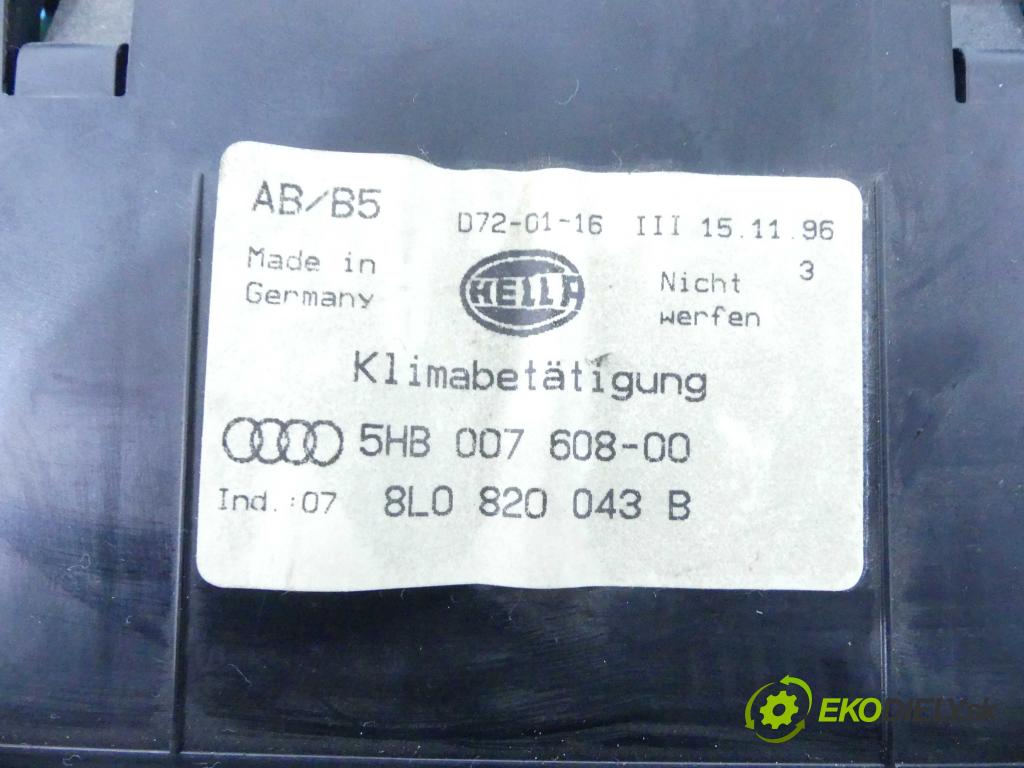 Audi A3 8L 1996-2003 1.6 SR 101 HP manual 74 kW 1595 cm3 3- panel kúrenia 8L0820043B