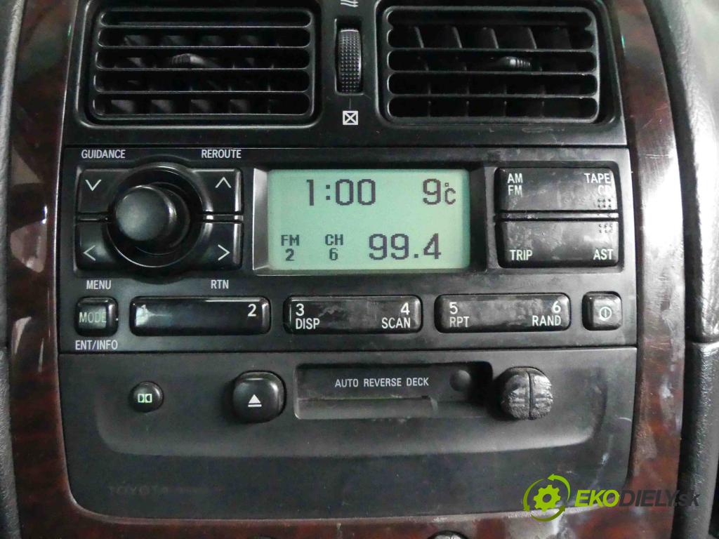 Toyota Avensis I T22 1997-2003 2.0 D4D 110 HP manual 81 kW 1995 cm3 5- Radio továreň: 86120-05050