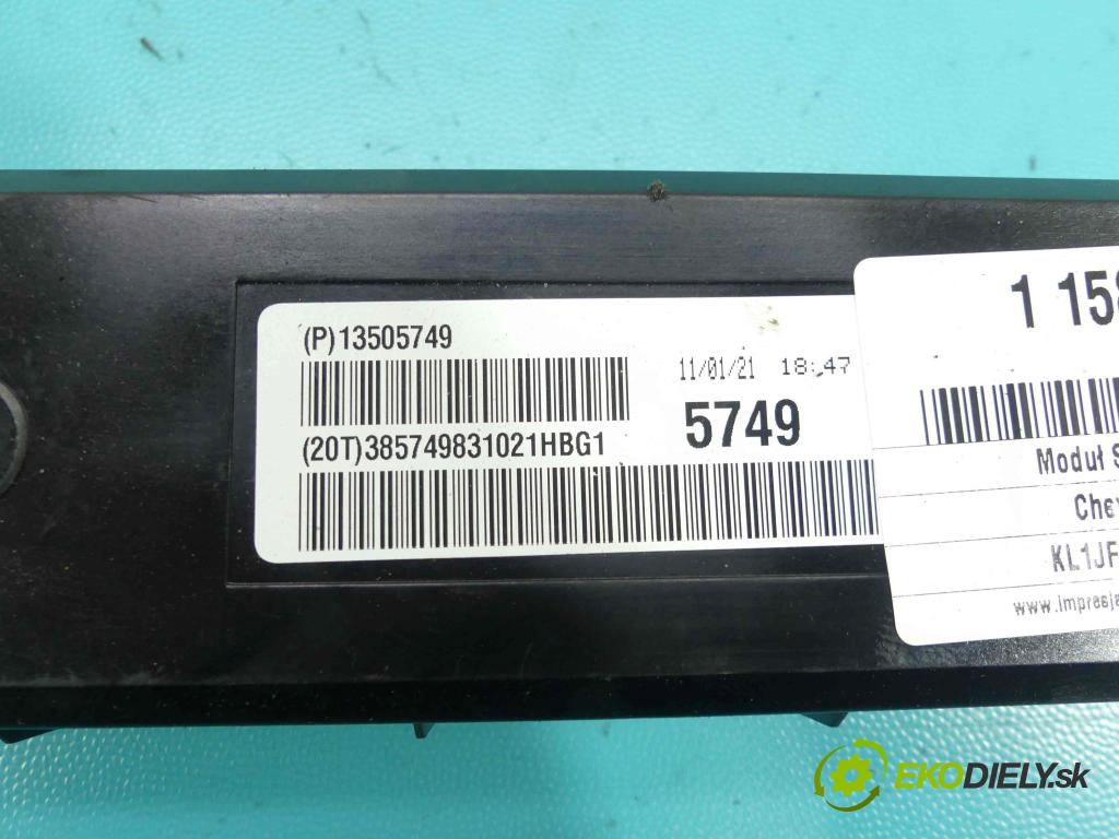 Chevrolet Cruze 1.8 16V 141 HP manual 104 kW 1796 cm3 4- modul riadiaca jednotka 13505749 (Ostatné)