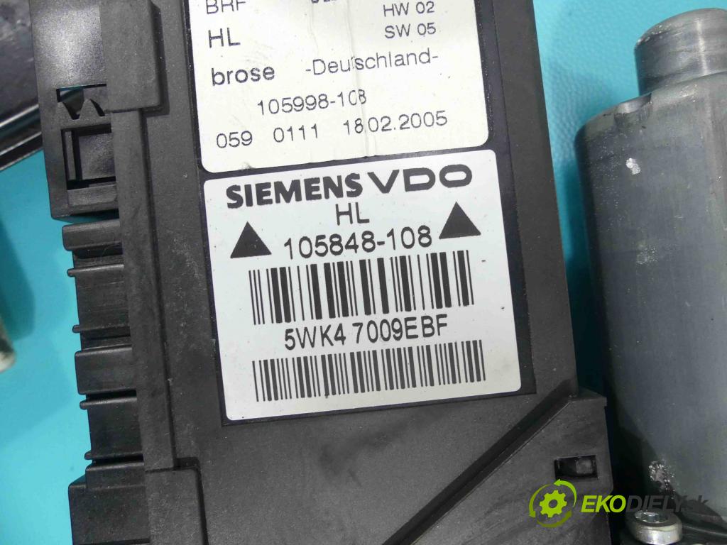 Audi A4 B7 2004-2008 3.0 TDI 204 hp automatic 150 kW 2967 cm3 5- mechanismus stahování zadní levý 8E0959801A
