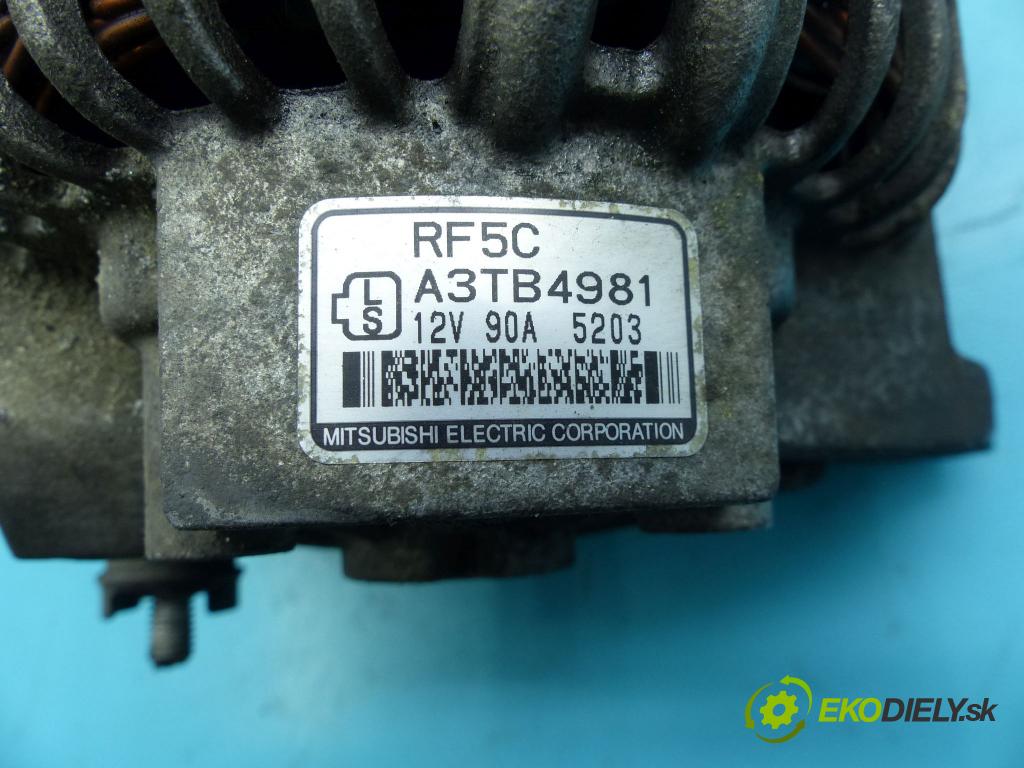 Mazda 6 I GG 2002-2007 2.0 citd 136 HP manual 100 kW 1998 cm3 5- Alternator A3TB4981 (Alternátory)