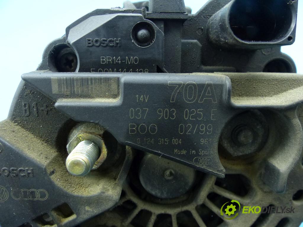 Vw Golf IV 1997-2003 1.4 16V 75 HP manual 55 kW 1390 cm3 5- Alternator 0124315004 (Alternátory)