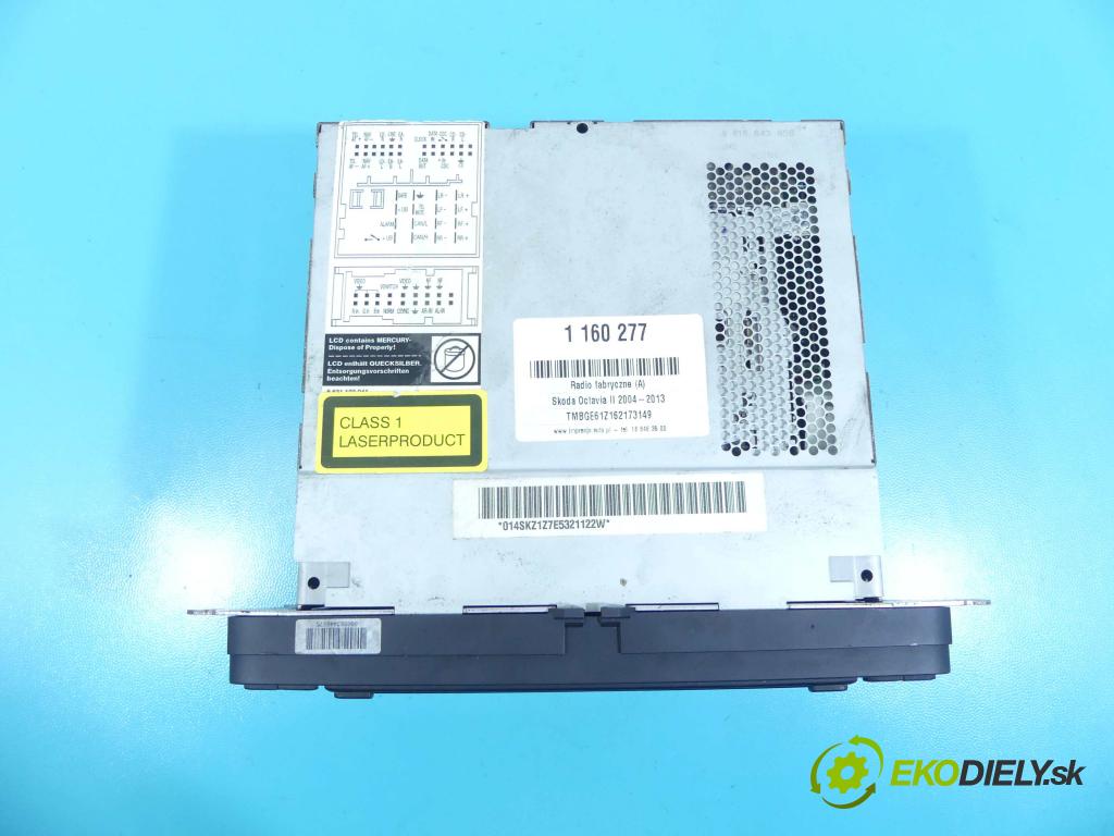 Skoda Octavia II 2004-2013 2.0 TDI 140 hp manual 103 kW 1968 cm3 5- Radio továrna: 1Z0035194A