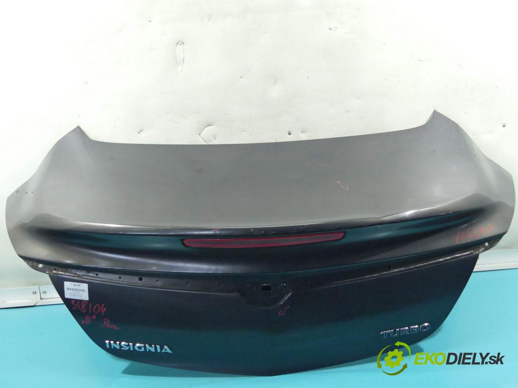 Opel Insignia A 2008-2017 2.0 T 220KM manual 162 kW 1998 cm3 4- zadní kufrové dveře  (Zadní kapoty)