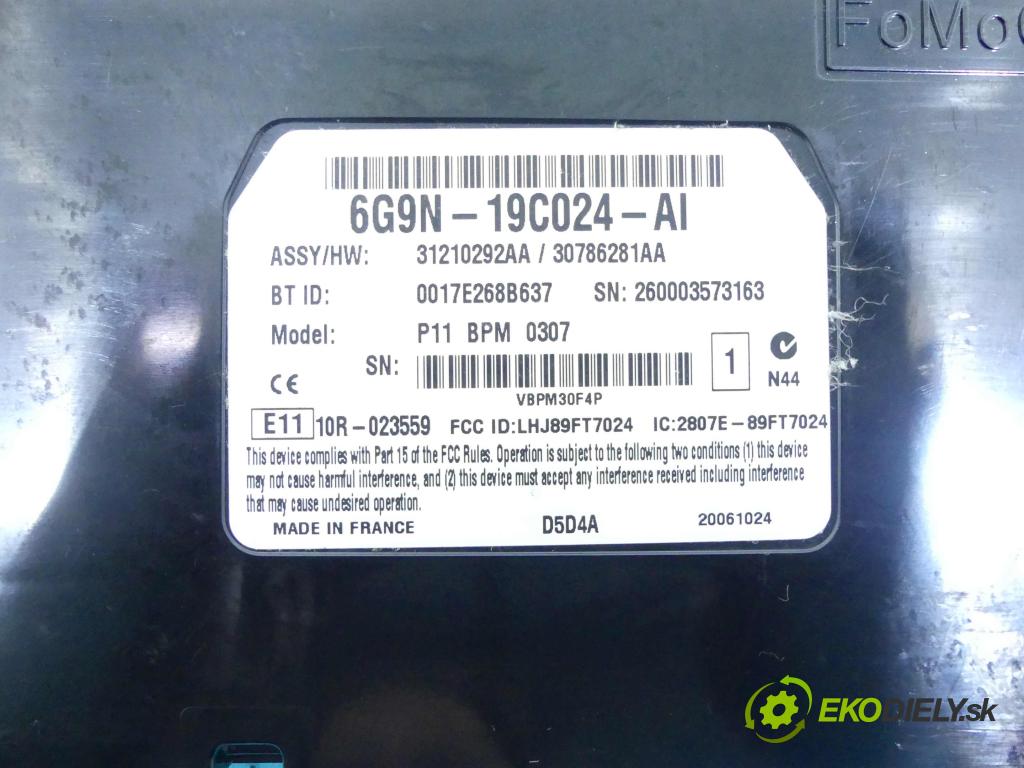 Land rover Freelander II 2006-2014 2.2 TD4 160 HP manual 118 kW 2179 cm3 5- modul riadiaca jednotka 6G9N-19C024-AI (Ostatné)