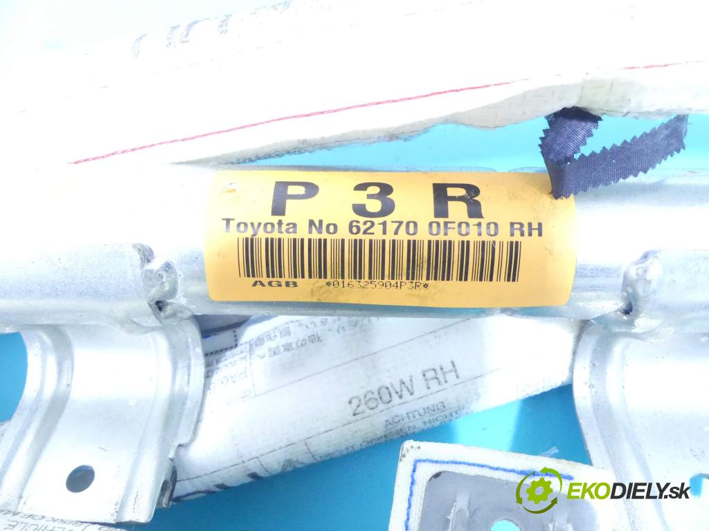 Toyota Corolla Verso II 2004-2009 1.6 VVT-i: 110 HP manual 81 kW 1598 cm3 5- clona pravé 621700F010RH