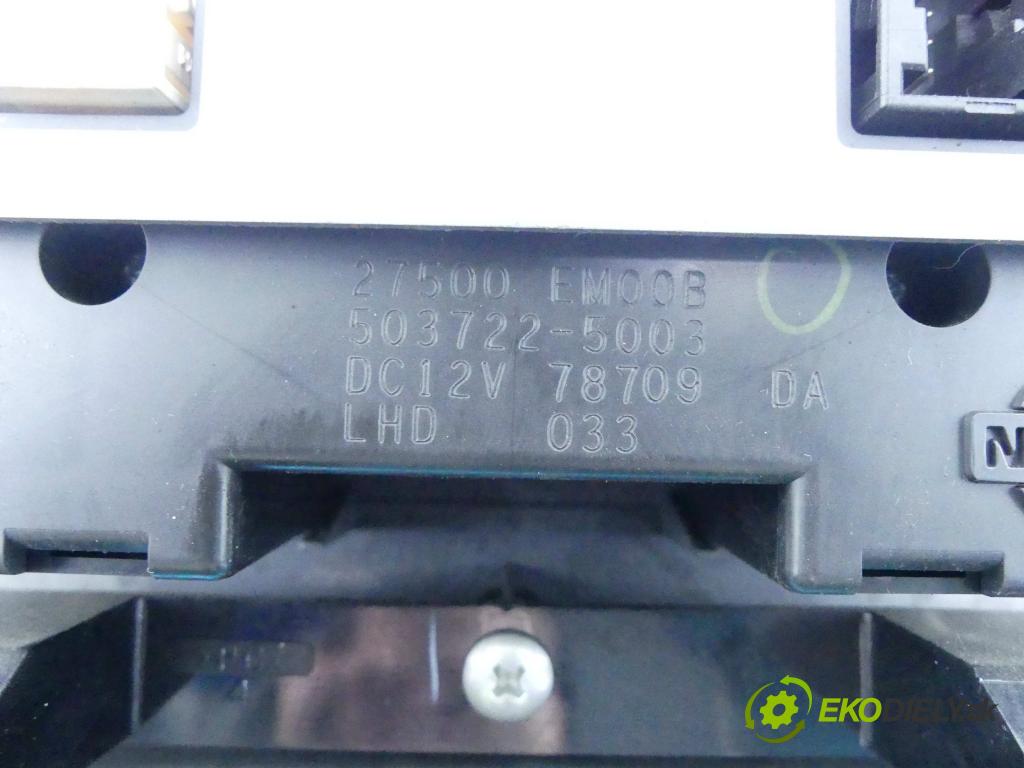 Nissan Tiida 1.5 dci 106 HP manual 78 kW 1461 cm3 5- panel kúrenia 27500-EM00B