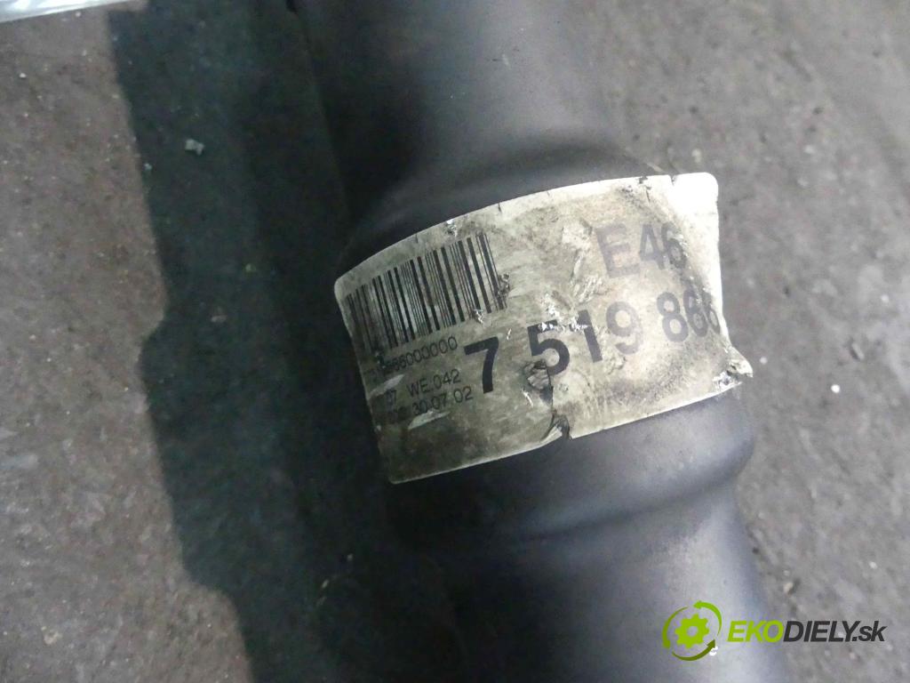 Bmw 3 E46 1998-2007 2.0d 150 HP manual 110 kW 1995 cm3 4- Hřídel: motorovy 7519866 (Kardaňové hriadele)