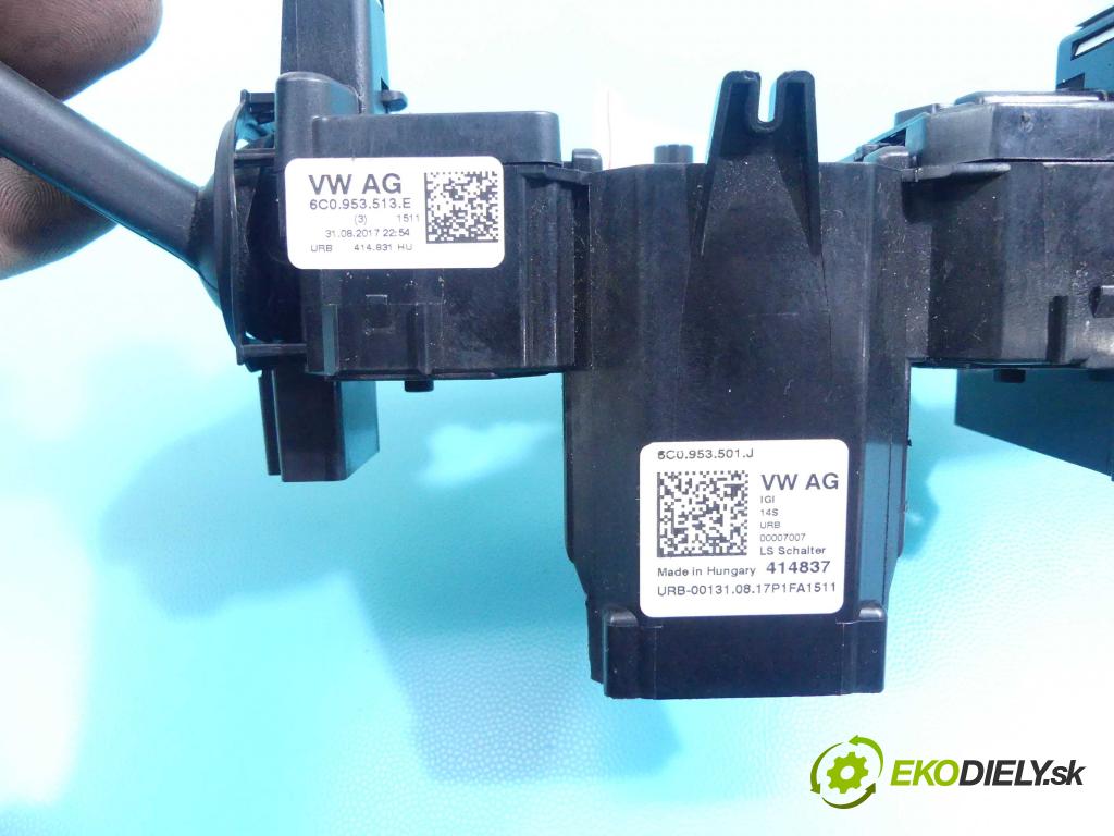 Skoda Fabia III 2014- 1.0 MPI 60 hp manual 44 kW 999 cm3 5- Přepínač 6C0953513E
