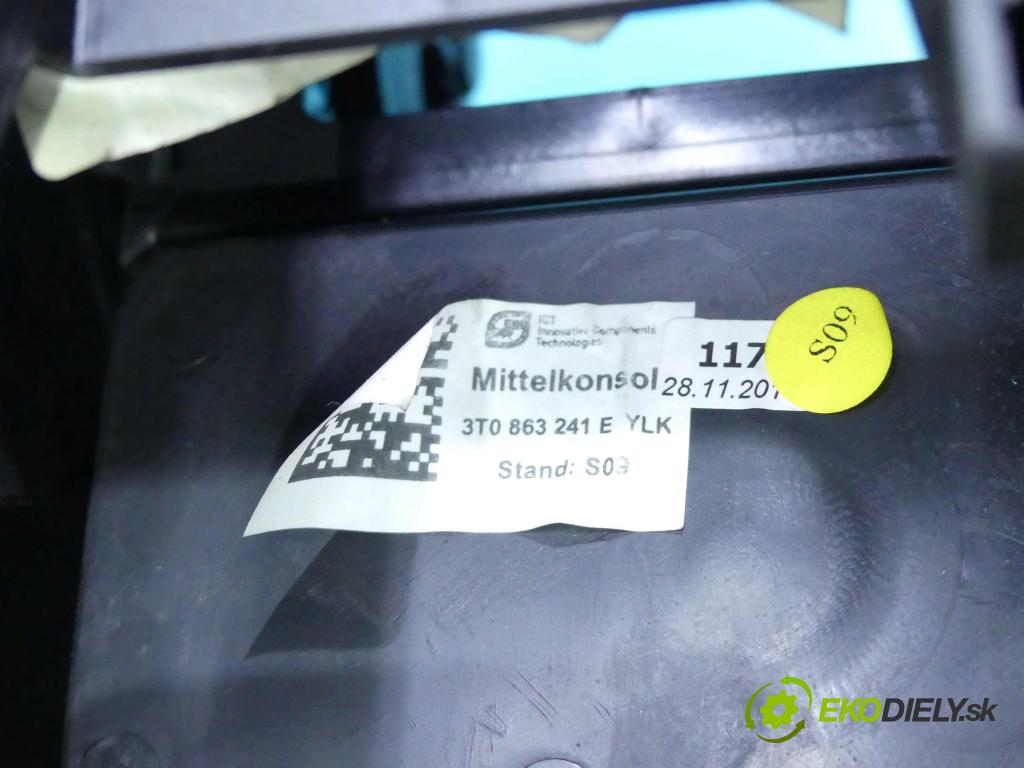 Skoda Superb II 2008-2015 2.0 tdi 170 HP automatic 125 kW 1968 cm3 5- operadlo 3T0863241E (Lakťové opierky)