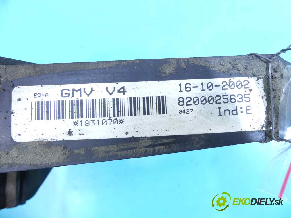 Renault Laguna II 2001-2007 1.9 DCI 101 hp manual 74 kW 1870 cm3 5- ventilátor chladič 8200025635