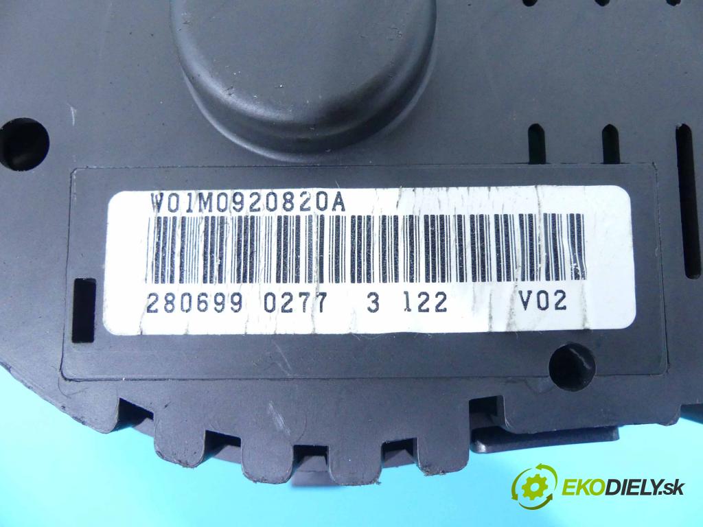 Seat Toledo II 1998-2004 1.6 SR 101 HP manual 74 kW 1595 cm3 4- prístrojovka/ budíky 110080013002 (Prístrojové dosky, displeje)