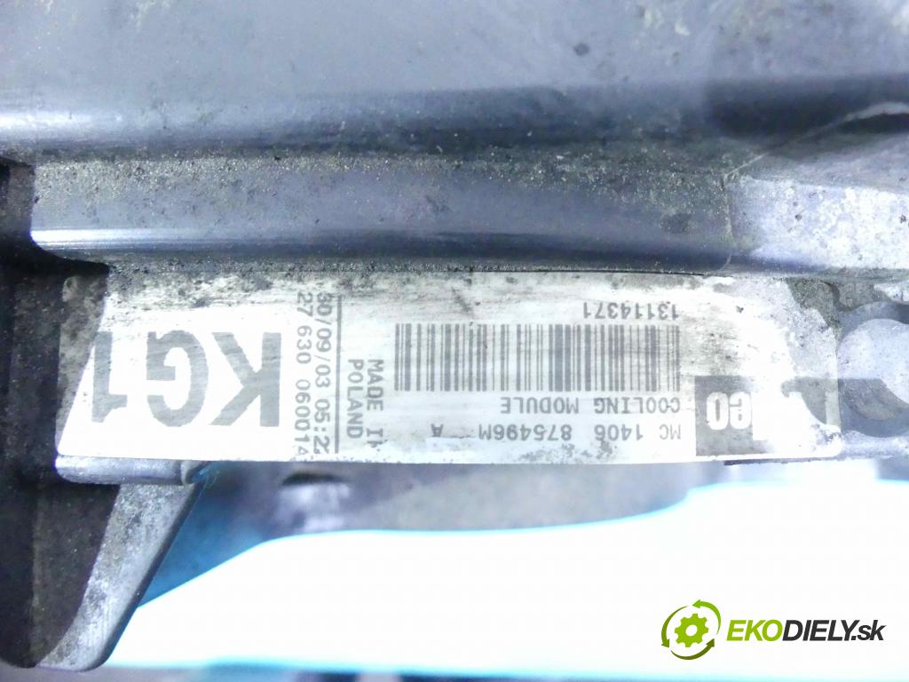 Opel Vectra C 2002-2008 2.0 DTI 101 HP manual 74 kW 1995 cm3 5- Ventilátor chladiča 875496M