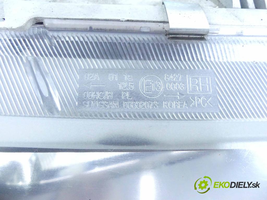 Chevrolet Aveo T200 2003-2008 1.4 16V 94 HP manual 69 kW 1399 cm3 5- Reflektor: pravý  (Pravé)