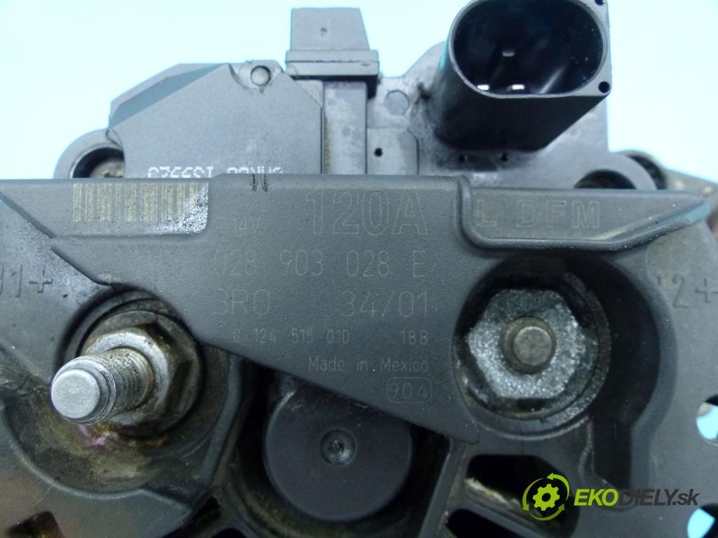 Seat Cordoba I 1993-2002 1.9 tdi 90 hp manual 66 kW 1896 cm3 5- Alternator 0124515010 (Alternátory)