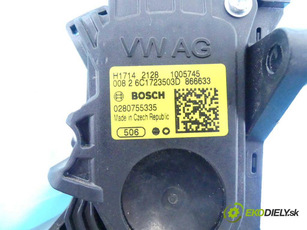 Skoda Fabia III 2014- 1.0 MPI 60 HP manual 44 kW 999 cm3 5- pedále 0280755335 (Pedále)