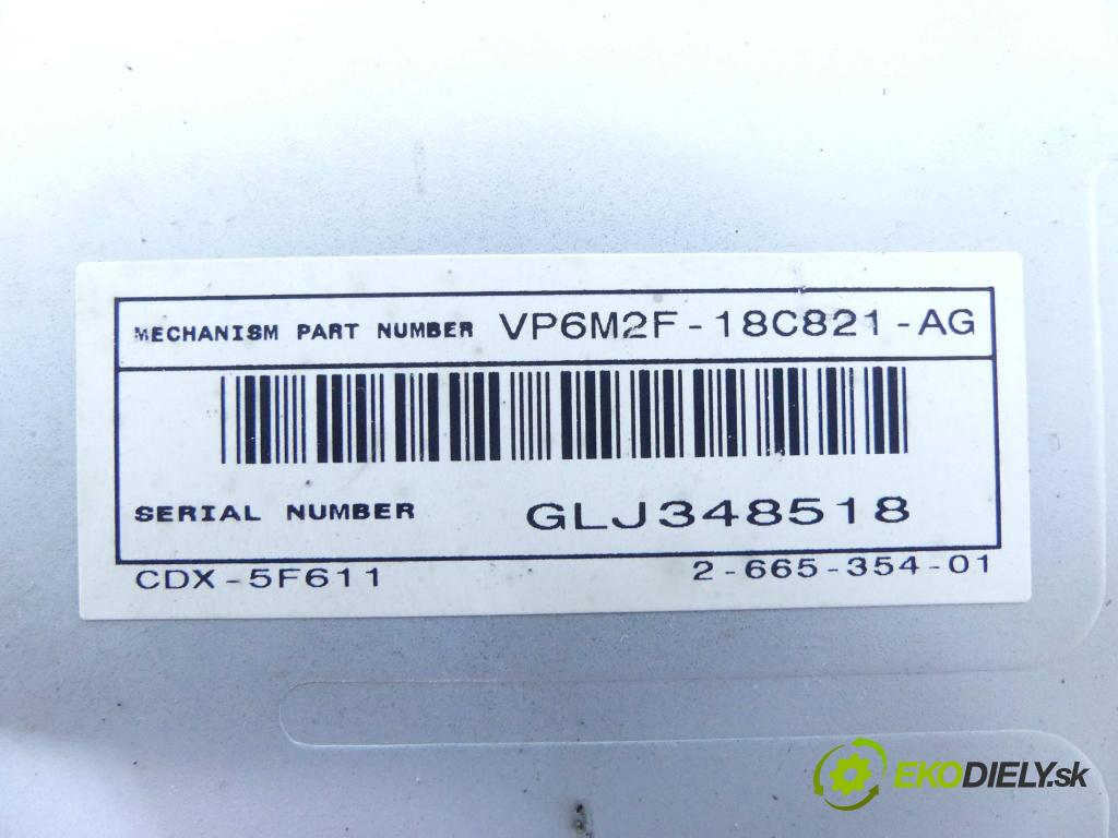 Ford Mondeo Mk4 2007-2014 2.0 16V 145 HP manual 107 kW 1999 cm3 5- Radio továreň: 7S7T-18C939-CA
