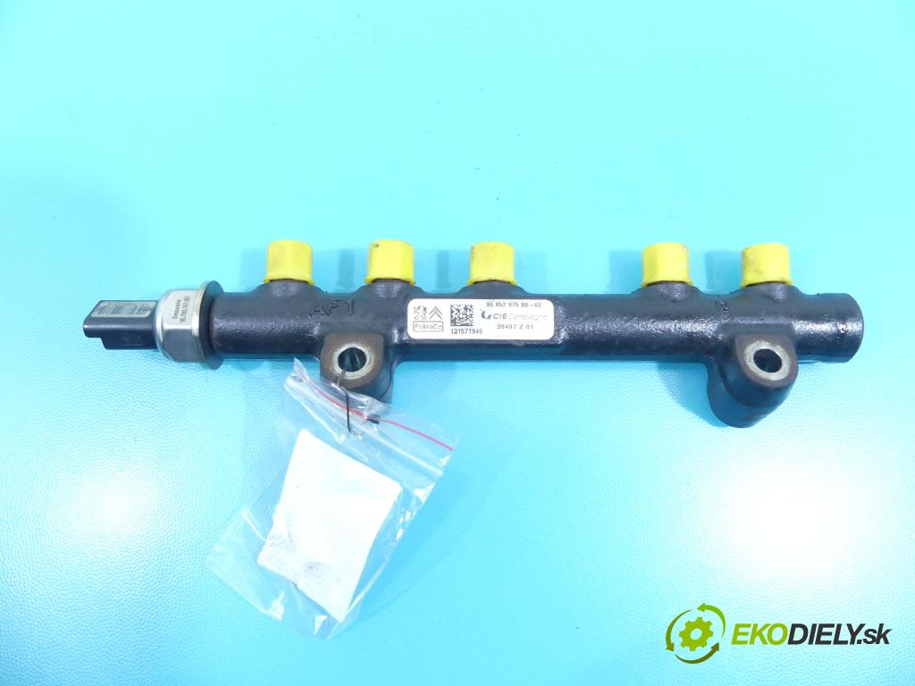 Ford B-Max 1.5 TDCI 75 HP manual 55 kW 1499 cm3 5- lišta vstrekovacia 9685297580-02 (Vstrekovacie lišty)