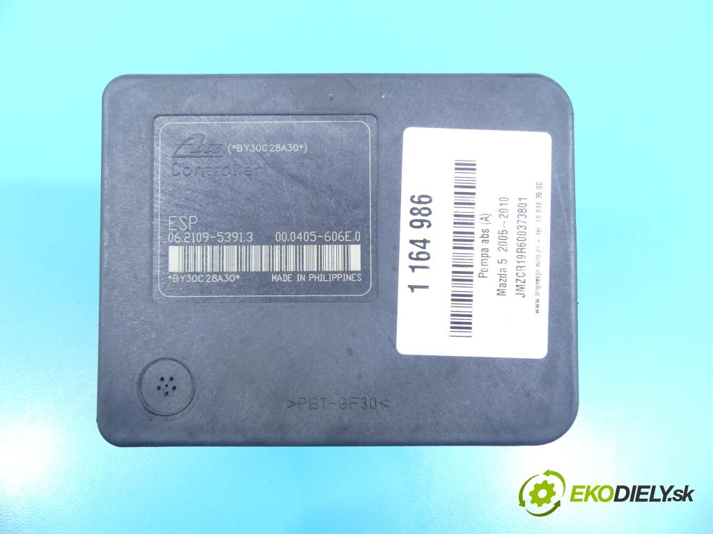 Mazda 5 2005-2010 2.0d 143 HP manual 105 kW 1998 cm3 5- čerpadlo abs 7N61-2C405-CA (Pumpy ABS)