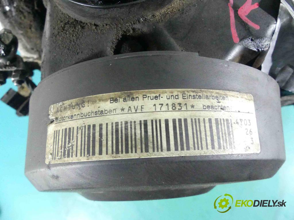 Audi A4 B6 2000-2004 1.9 TDI 131 hp manual 96 kW 1896 cm3 4- motor diesla AVF