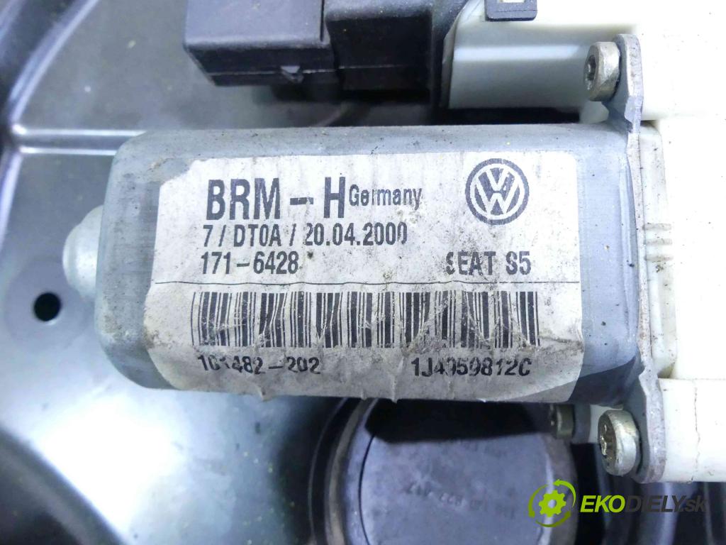 Seat Leon I 1999-2005 1.9 TDI 110 hp manual 81 kW 1896 cm3 5- mechanismus stahování zadní pravý 1J4959812C