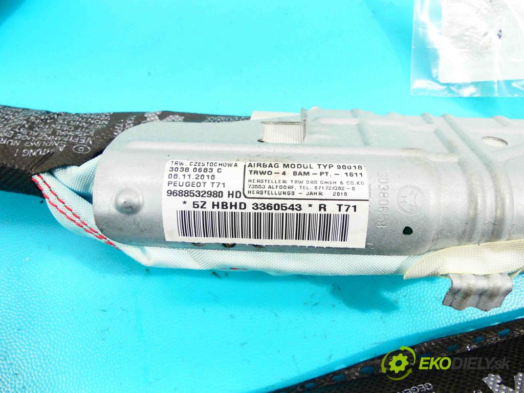 Peugeot 308 I 2007-2013 1.6 hdi 92 HP manual 68 kW 1560 cm3 5- clona ľavé 9688532980HD