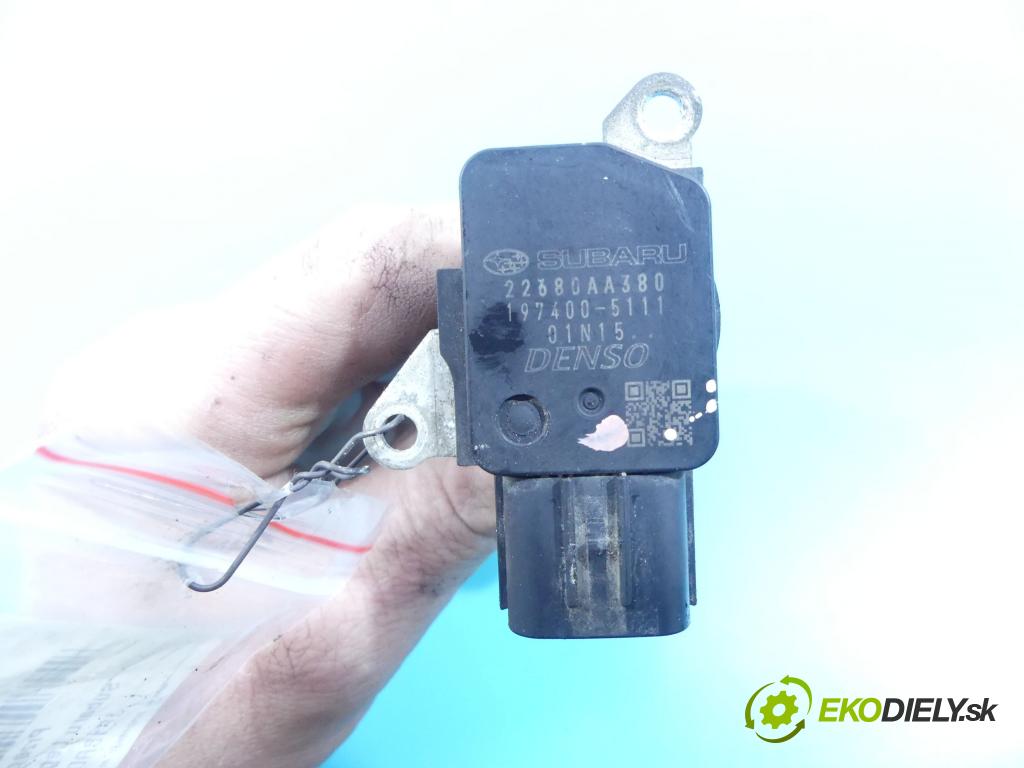 Subaru Legacy V 2009-2014 2.0 boxer 150 HP manual 110 kW 1998 cm3 5- průtokoměr: 197400-5111 (Váhy vzduchu)