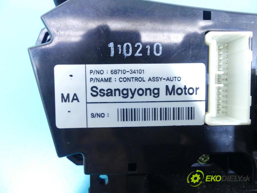 Ssangyong Korando III 2010-2019 2.0 D E-XDI: 175 HP manual 129 kW 1998 cm3 5- panel kúrenia 68710-34101