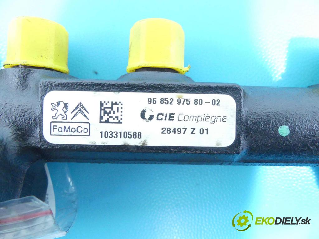 Ford C-Max II 2010-2019 1.6 tdci 116 HP manual 85 kW 1560 cm3 5- lišta vstrekovacia 9685297580-02 (Vstrekovacie lišty)